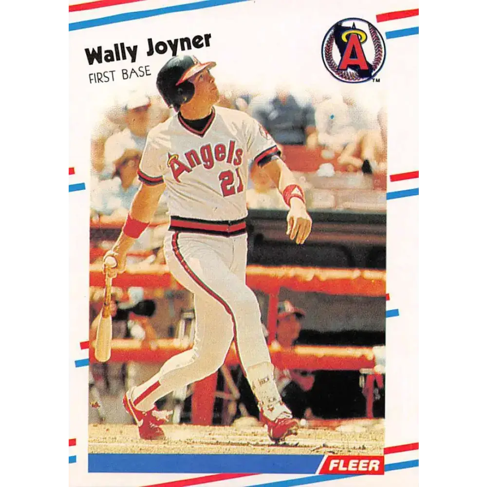 1988 Fleer #493 Wally Joyner EX Excellent California Angels Baseball Card - Baseball Card Single