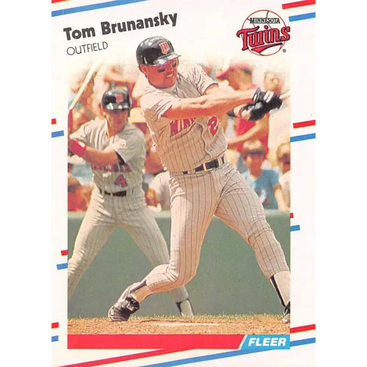 1988 Fleer #5 Tom Brunansky EX Excellent Minnesota Twins Baseball Card