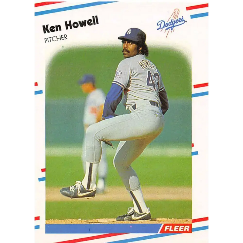 1988 Fleer #520 Ken Howell EX Excellent Los Angeles Dodgers Baseball Card - Baseball Card Single