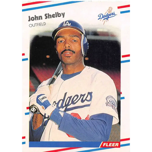 1988 Fleer #526 John Shelby EX Excellent Los Angeles Dodgers Baseball Card