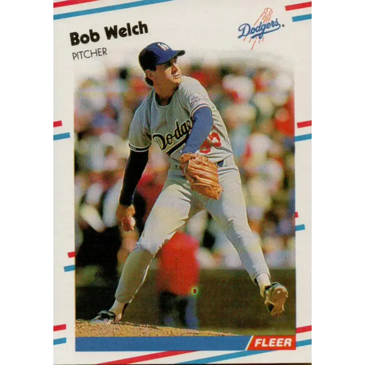 1988 Fleer #529 Bob Welch EX Excellent Los Angeles Dodgers Baseball Card