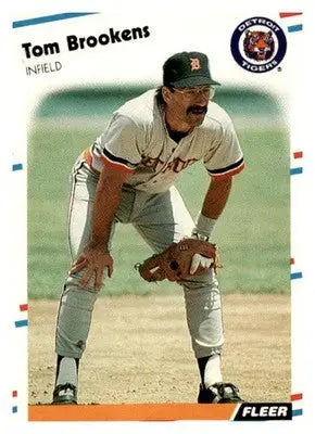 1988 Fleer #53 Tom Brookens - Baseball Card Single