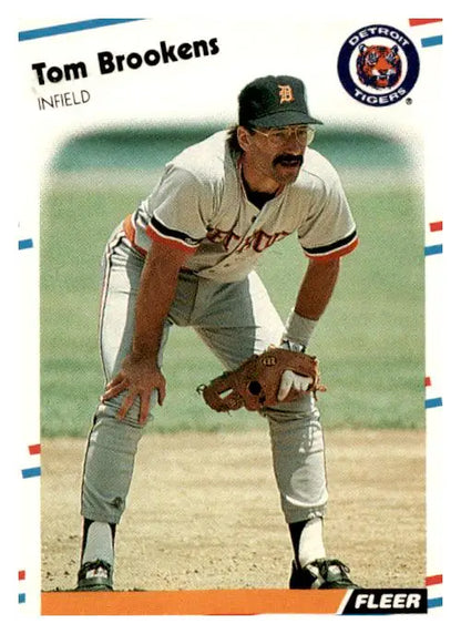1988 Fleer #53 Tom Brookens - Trading Card