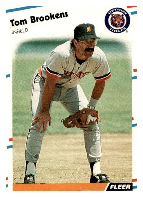 1988 Fleer #53 Tom Brookens - Baseball Card Single