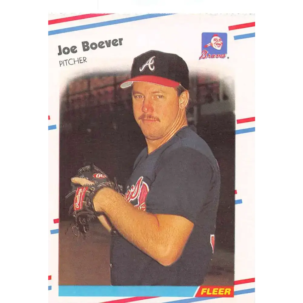 1988 Fleer #534 Joe Boever EX Excellent RC Rookie Atlanta Braves Baseball Card