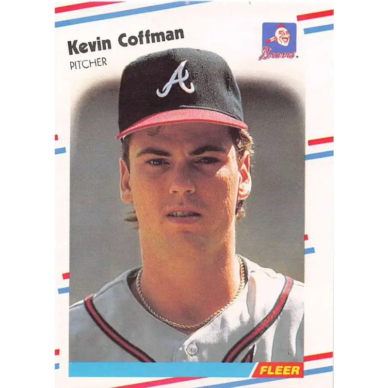 1988 Fleer #536 Kevin Coffman EX Excellent RC Rookie Atlanta Braves Baseball Card - Baseball Card Single