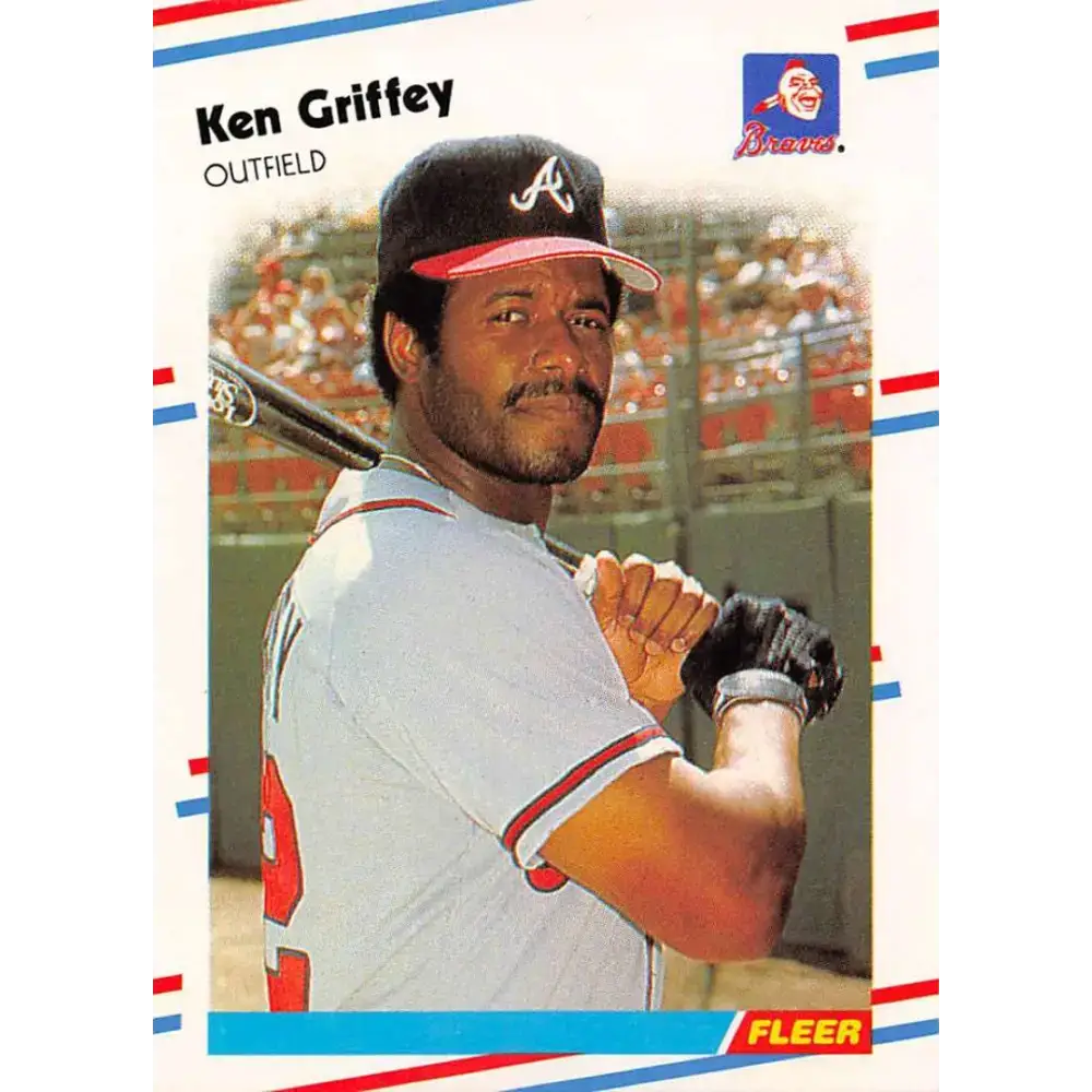 1988 Fleer #540 Ken Griffey Sr. EX Excellent Atlanta Braves Baseball Card - Baseball Card Single
