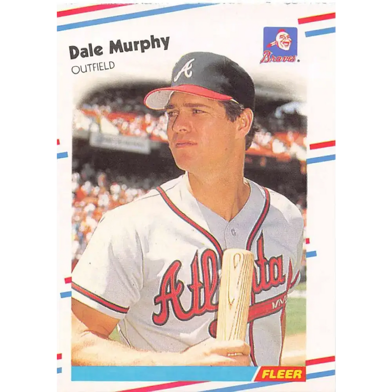 1988 Fleer #544 Dale Murphy EX Excellent Atlanta Braves Baseball Card - Baseball Card Single