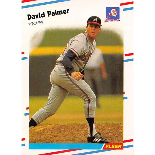 1988 Fleer #546 David Palmer EX Excellent Atlanta Braves Baseball Card