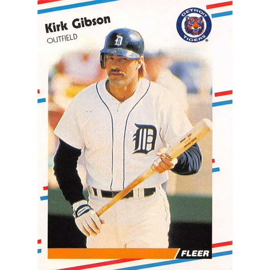 1988 Fleer #55 Kirk Gibson EX Excellent Detroit Tigers Baseball Card