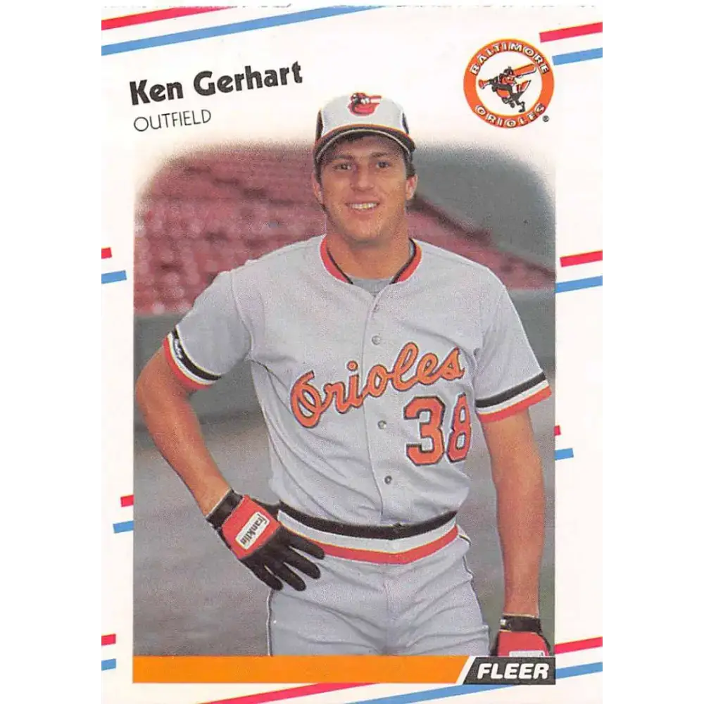 1988 Fleer #559 Ken Gerhart EX Excellent Baltimore Orioles Baseball Card - Baseball Card Single