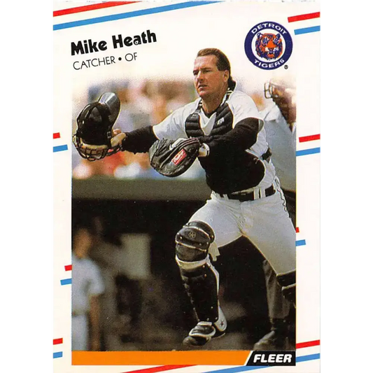 1988 Fleer #56 Mike Heath EX Excellent Detroit Tigers Baseball Card