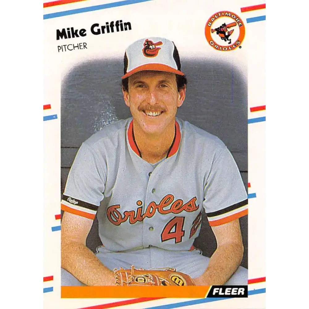1988 Fleer #561 Mike Griffin EX Excellent Baltimore Orioles Baseball Card - Baseball Card Single