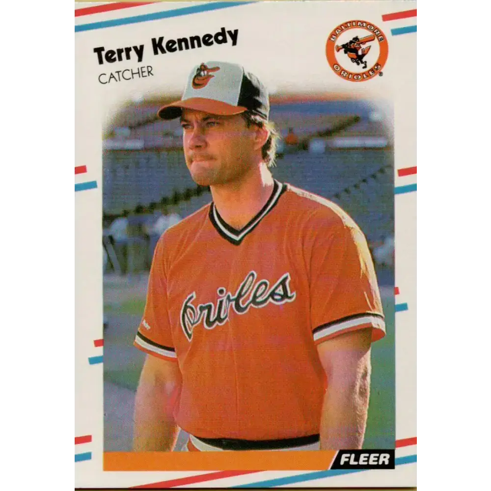 1988 Fleer #563 Terry Kennedy EX Excellent Baltimore Orioles Baseball Card - Baseball Card Single