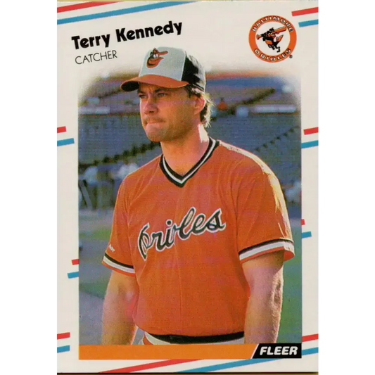 1988 Fleer #563 Terry Kennedy EX Excellent Baltimore Orioles Baseball Card - Baseball Card Single