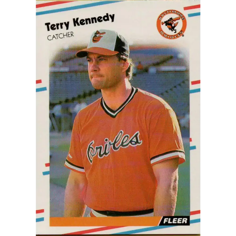 1988 Fleer #563 Terry Kennedy EX Excellent Baltimore Orioles Baseball Card - Baseball Card Single