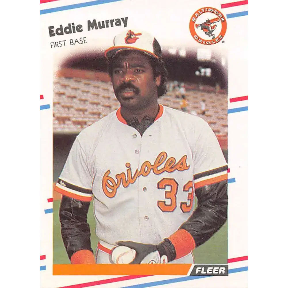 1988 Fleer #567 Eddie Murray EX Excellent Baltimore Orioles Baseball Card - Baseball Card Single