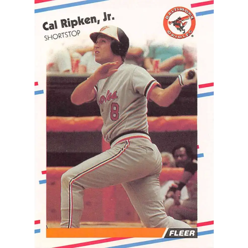 1988 Fleer #570 Cal Ripken Jr. EX Excellent Baltimore Orioles Baseball Card - Baseball Card Single