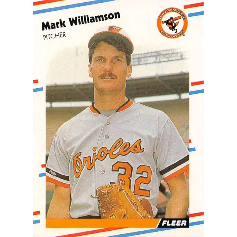 1988 Fleer #574 Mark Williamson EX Excellent Baltimore Orioles Baseball Card - Baseball Card Single