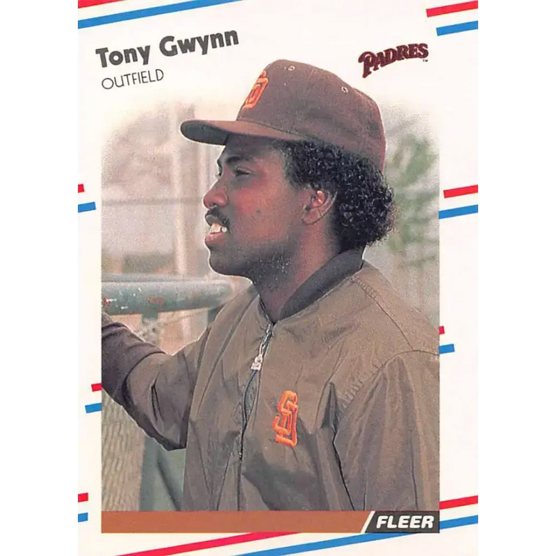 1988 Fleer #585 Tony Gwynn EX Excellent San Diego Padres Baseball Card - Baseball Card Single