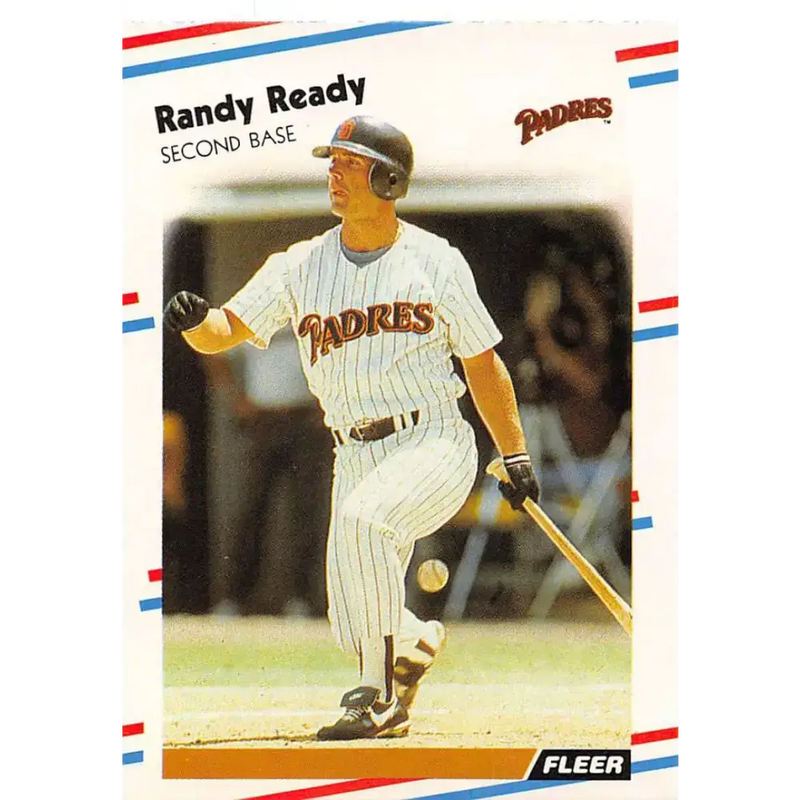 1988 Fleer #594 Randy Ready EX Excellent San Diego Padres Baseball Card - Baseball Card Single
