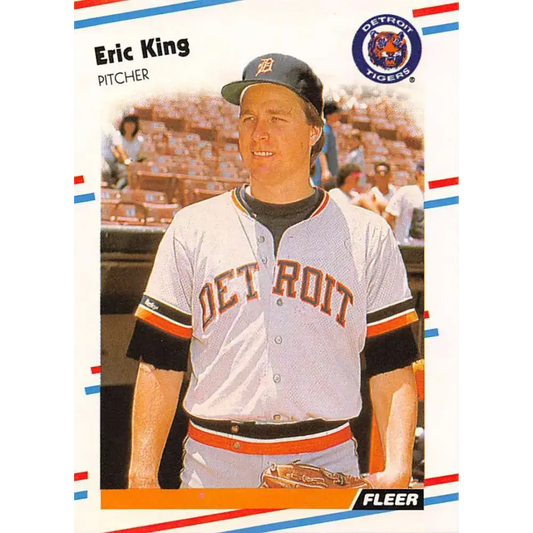 1988 Fleer #60 Eric King EX Excellent Detroit Tigers Baseball Card