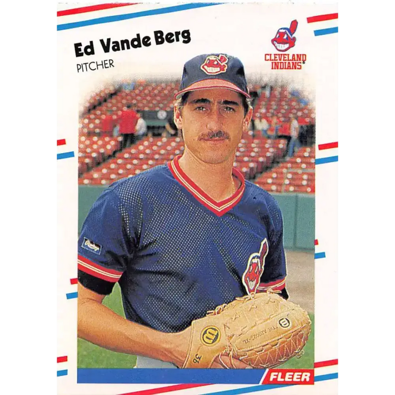 1988 Fleer #619 Ed Vande Berg EX Excellent Cleveland Indians Baseball Card - Baseball Card Single