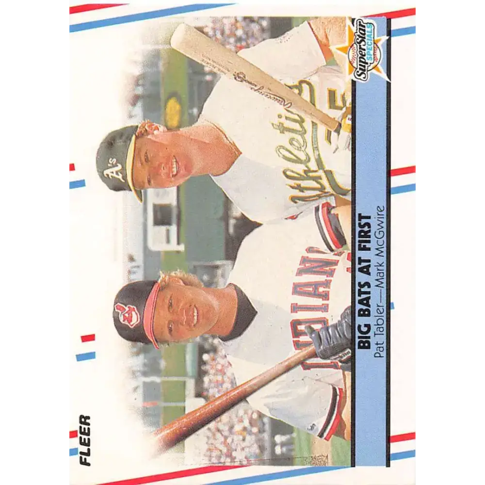 1988 Fleer #633 Pat Tabler/Mark McGwire EX Excellent Cleveland Indians/Oakland Athletics Baseball Card