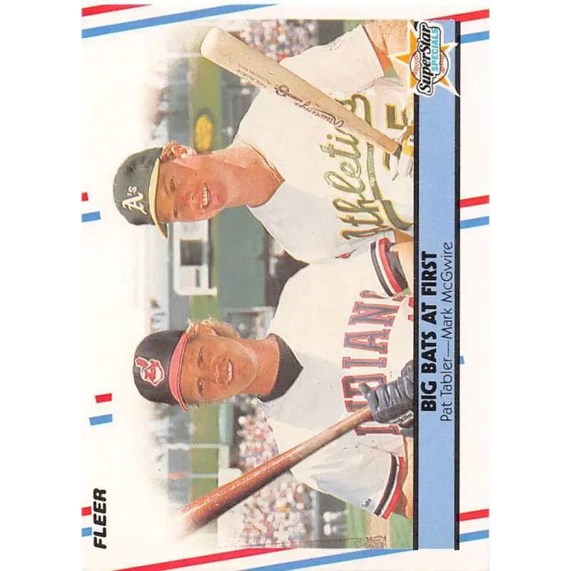1988 Fleer #633 Pat Tabler/Mark McGwire EX Excellent Cleveland Indians/Oakland Athletics Baseball Card