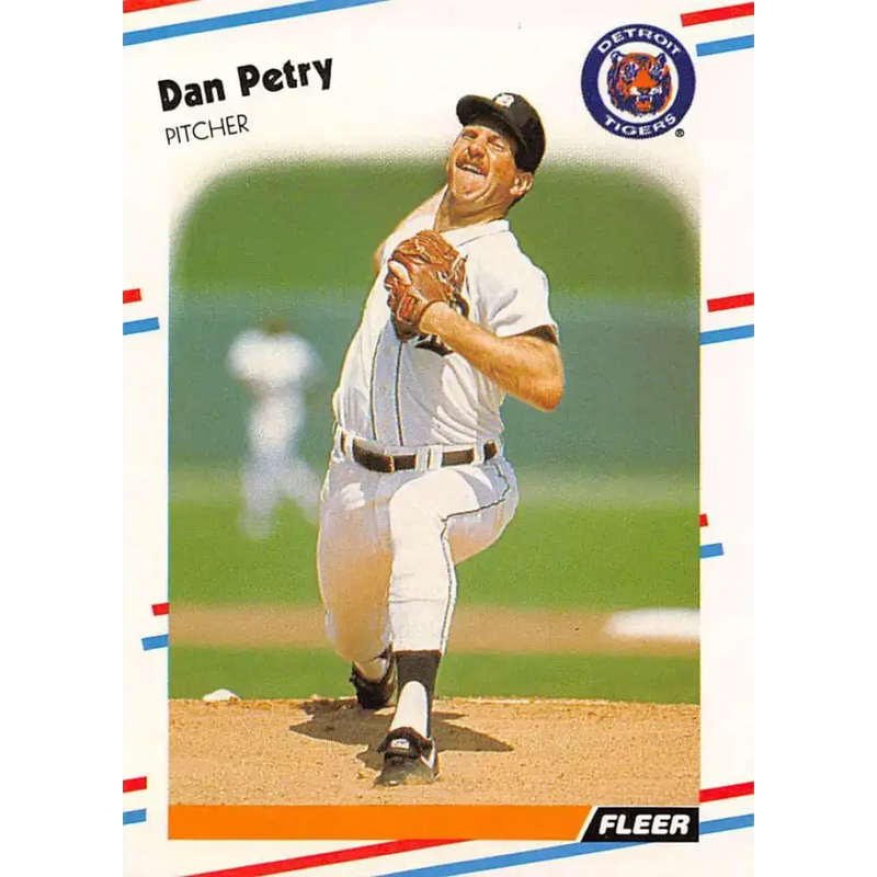 1988 Fleer #67 Dan Petry EX Excellent Detroit Tigers Baseball Card - Baseball Card Single
