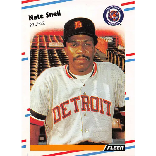 1988 Fleer #70 Nate Snell EX Excellent Detroit Tigers Baseball Card