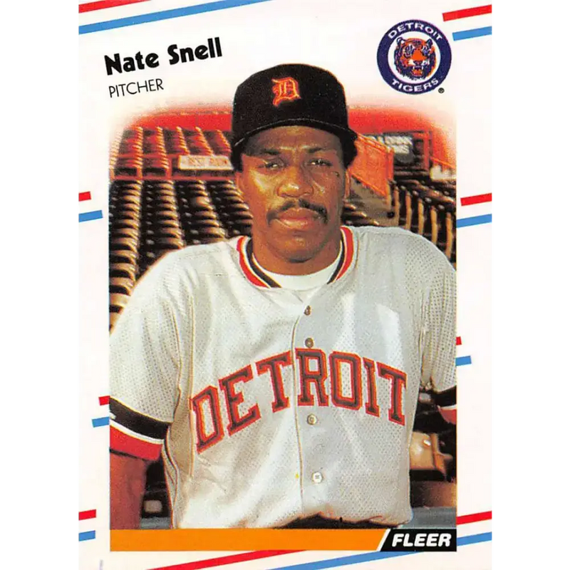 1988 Fleer #70 Nate Snell EX Excellent Detroit Tigers Baseball Card - Baseball Card Single