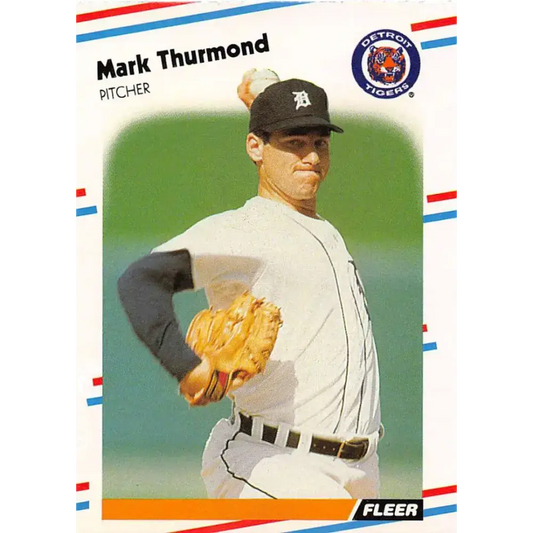 1988 Fleer #73 Mark Thurmond EX Excellent Detroit Tigers Baseball Card