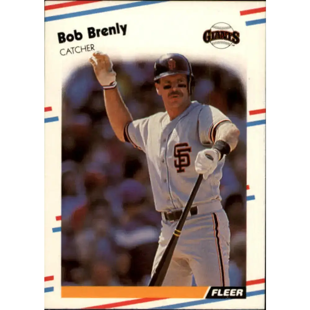 1988 Fleer #77 Bob Brenly EX Excellent San Francisco Giants Baseball Card - Baseball Card Single
