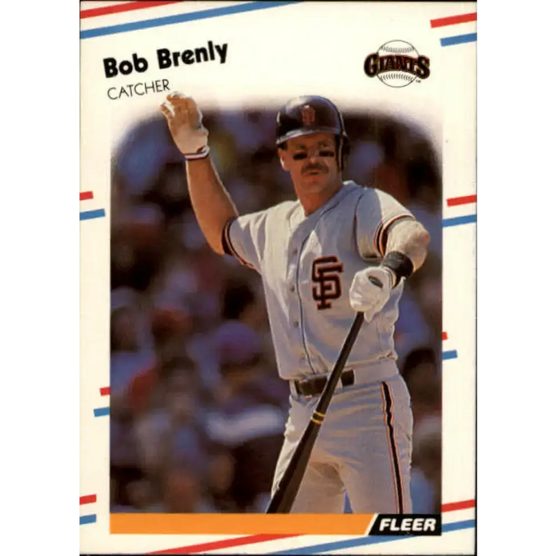 1988 Fleer #77 Bob Brenly EX Excellent San Francisco Giants Baseball Card - Baseball Card Single