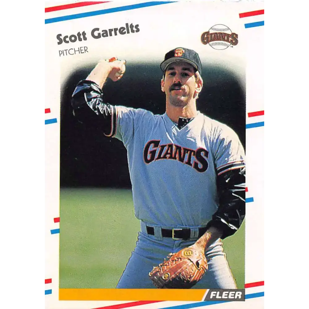 1988 Fleer #82 Scott Garrelts EX Excellent San Francisco Giants Baseball Card - Baseball Card Single