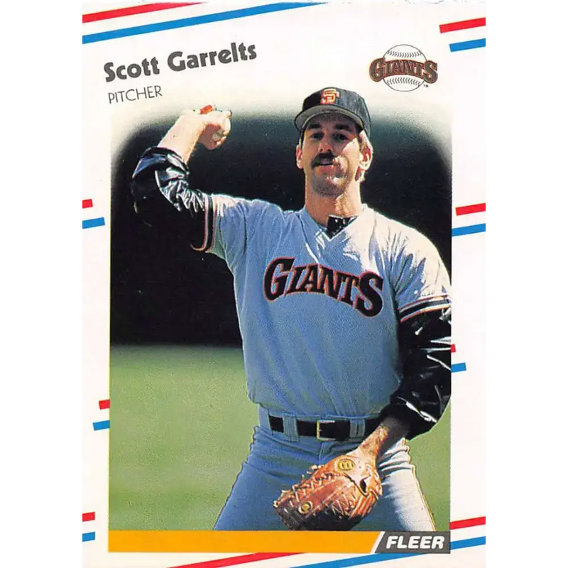 1988 Fleer #82 Scott Garrelts EX Excellent San Francisco Giants Baseball Card - Baseball Card Single