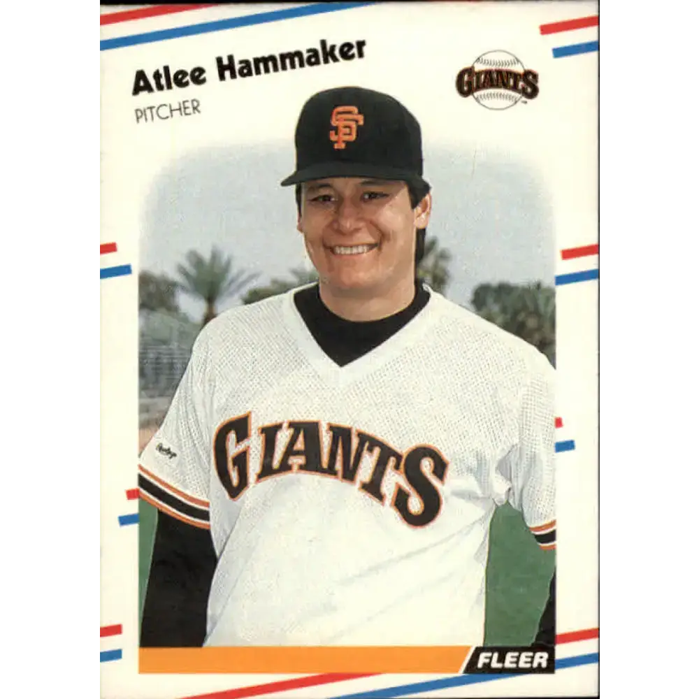 1988 Fleer #83 Atlee Hammaker EX Excellent San Francisco Giants Baseball Card - Baseball Card Single