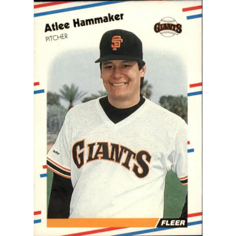 1988 Fleer #83 Atlee Hammaker EX Excellent San Francisco Giants Baseball Card - Baseball Card Single