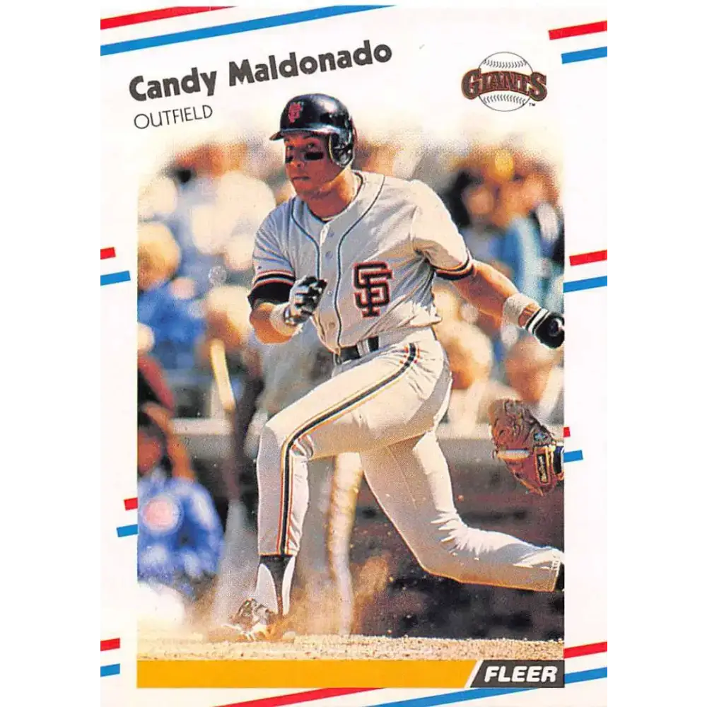 1988 Fleer #89 Candy Maldonado EX Excellent San Francisco Giants Baseball Card - Baseball Card Single