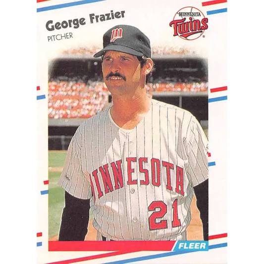 1988 Fleer #9 George Frazier EX Excellent Minnesota Twins Baseball Card