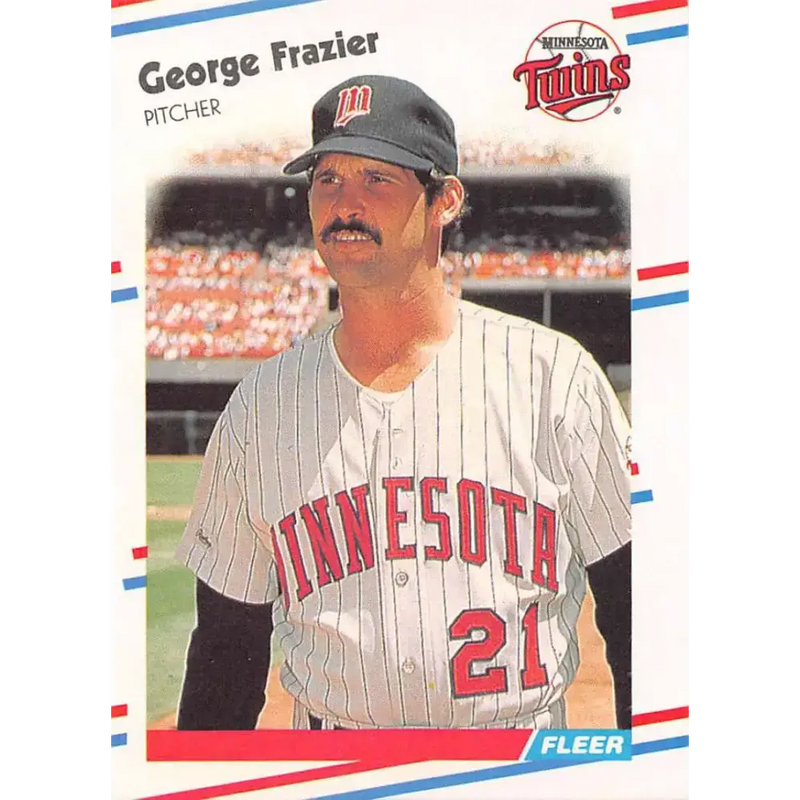 1988 Fleer #9 George Frazier EX Excellent Minnesota Twins Baseball Card