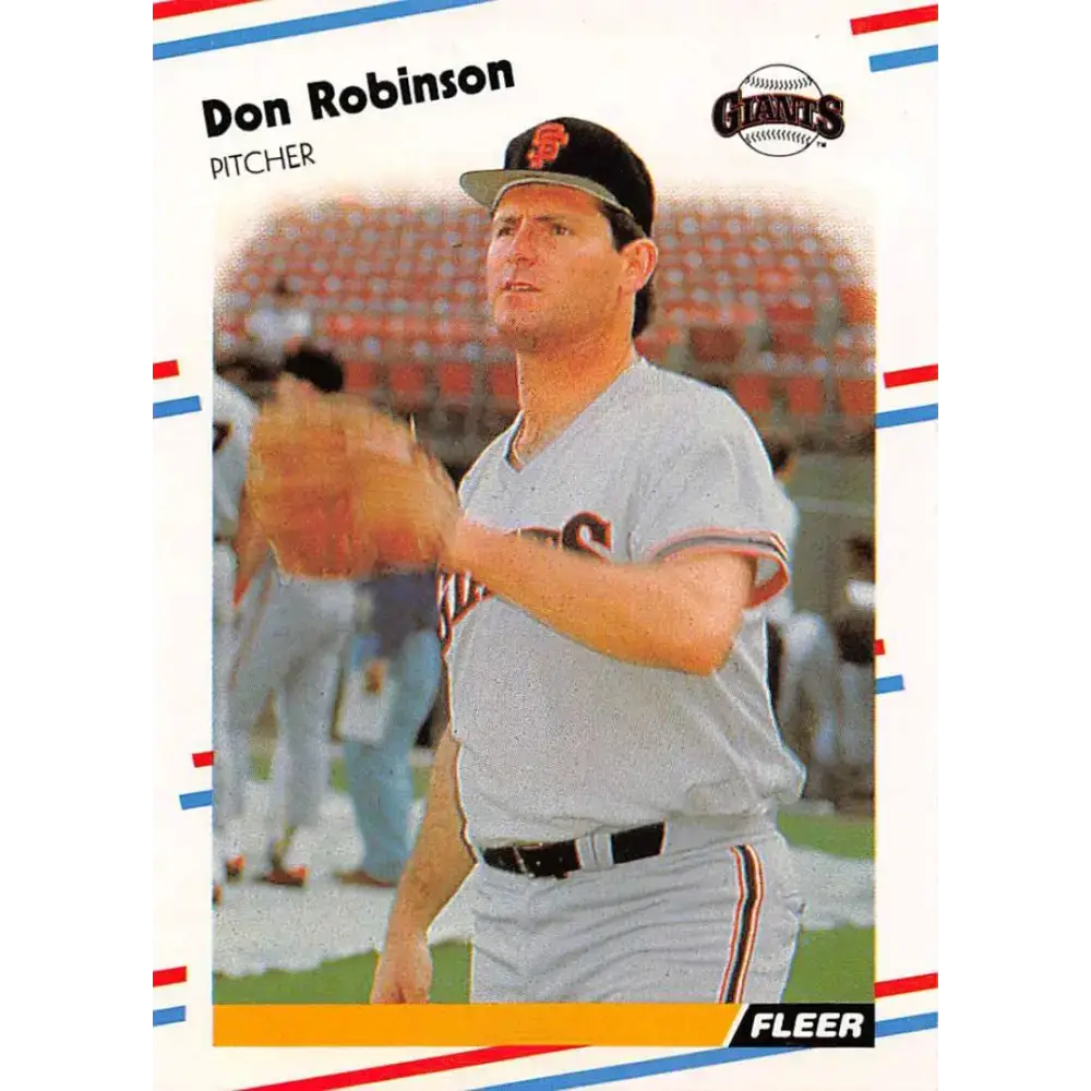 1988 Fleer #95 Don Robinson EX Excellent San Francisco Giants Baseball Card - Baseball Card Single