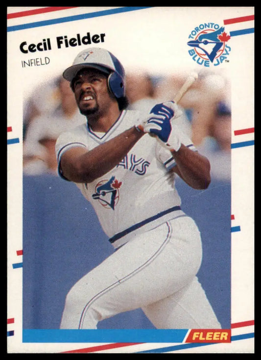 1988 Fleer Cecil Fielder 110 Toronto Blue Jays NM - Baseball Card Single