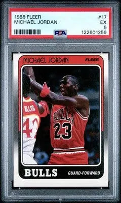 1988 Fleer Michael Jordan #17 Basketball PSA 5