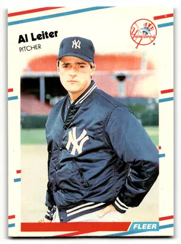 1988 Fleer Update Al Leiter mint RC rookie baseball card with original gloss