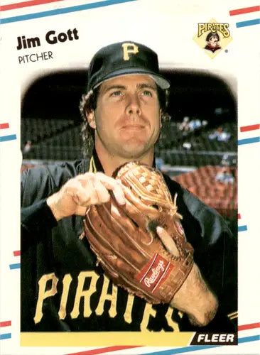 1988 Fleer Update Jim Gott baseball card with original gloss, near mint condition