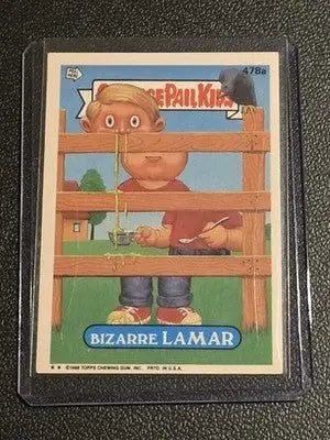 1988 Garbage Pail Kids Series 12 Bizarre Lamar trading card showcasing Bizarre Lamar character