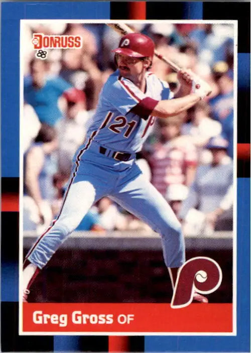 1988 Greg Gross Donruss Baseball Card #412 - Baseball Card Single
