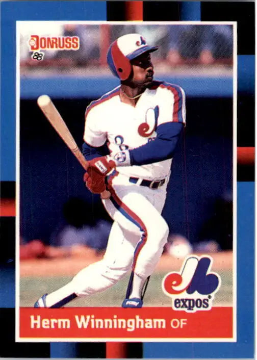1988 Herm Winningham Donruss Baseball Card #581 - Baseball Card Single